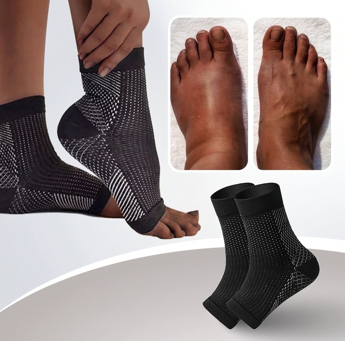 Chaussettes de Compression Thérapeutique Anti-Douleur & Neuropathie - NeuroRelax™