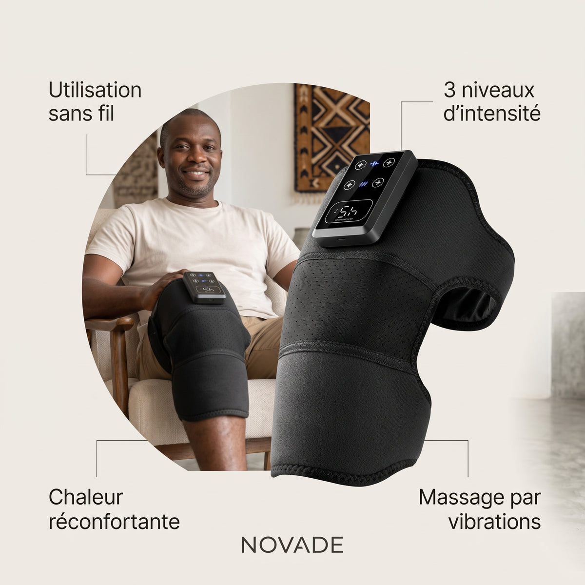 Genouillère Electrique - Soulagement Articulaire & Musculaire